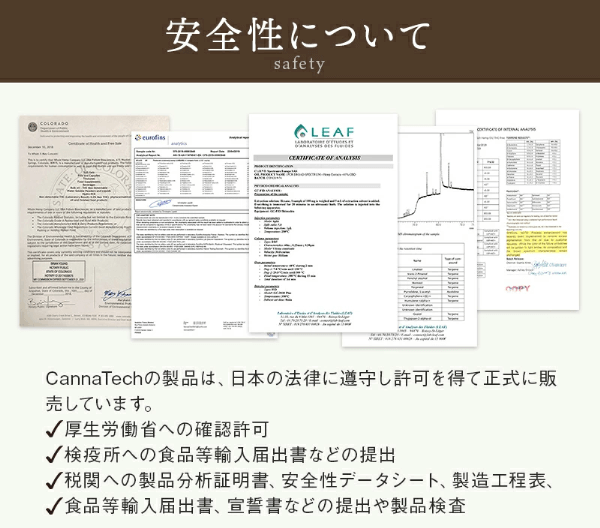 キャナテックの安全性について